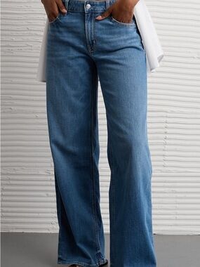 American Eagle AE Dreamy Drape Low Rise Baggy Wide-Leg Jean